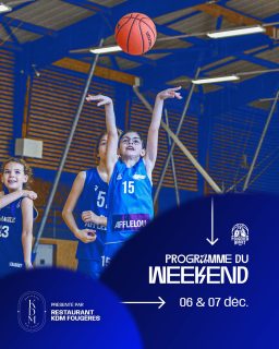 𝐖𝐄𝐄𝐊-𝐄𝐍𝐃 📆
👉🏼 Présenté par @kdm_fougeres 

🏀 Le planning des matchs est disponible sur le site internet du club

⚔️ NM1 - J14 - Reprise par un déplacement à Chartres