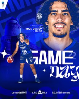 𝑮𝑨𝑴𝑬 𝑫𝑨𝒀 ⚔️
ℹ️ NM1 | J10 🆚 @metropolitansbasketballclub
Direction Paris, face aux Metropolitans, encore invaincus chez eux cette saison 💪🏼
📺 Live match > YouTube Metropolitans
📲 Live score en story Instagram
👉🏼 Présenté par notre partenaire @larcadiafougeres