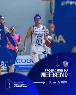 𝐖𝐄𝐄𝐊-𝐄𝐍𝐃 📆
👉🏼 Présenté par @kdm_fougeres
⚔️ NM1 - J11 - Réception de Tours
🏀 Le planning des matchs est disponible sur le site internet du club