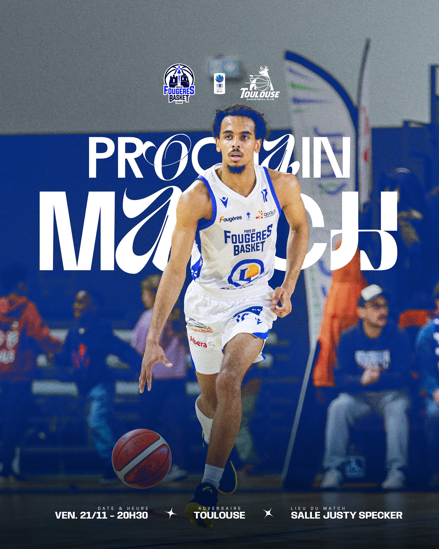 𝐏𝐑𝐎𝐂𝐇𝐀𝐈𝐍 𝐌𝐀𝐓𝐂𝐇 💥🎉

🆚 @toulousebasketball_club | 📆 Ven. 21/10 | ⌚️ 20h30 | 🏟️ Salle Justy Specker

👉🏼 Billetterie ouverte au Leclerc !

🔥 OBJECTIF : GUICHETS FERMÉS ! 💥