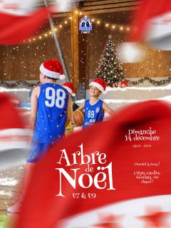 𝑺𝒂𝒗𝒆 𝒕𝒉𝒆 𝒅𝒂𝒕𝒆 ! 🎅🏼🎄
Dimanche 14 décembre prochain, se tiendra le traditionnel arbre de Noël du PFB ! 🤩
Au programme, des animations pour nos U7 et U9 pour une après-midi basket dans l’esprit de Noël, ouverte à tous pour profiter ensemble de gaufres, crêpes, chocolats et vins chauds à la salle Mimi Renno (De 14h00 à 17h00) ! 🎉🎅🏼☕️