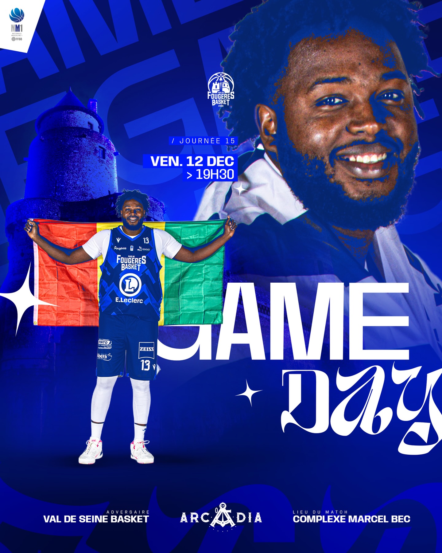 𝑮𝑨𝑴𝑬 𝑫𝑨𝒀 ⚔️

ℹ️ NM1 | J15 🆚 @val_de_seine_basket 

Deuxième déplacement de suite, les Blues Brothers retrouvent Val de Seine, à 19h30 ! 🔥

📺 Live match > YouTube Val de Seine Basket TV
📲 Live score en story Instagram

👉🏼 Présenté par notre partenaire @larcadiafougeres