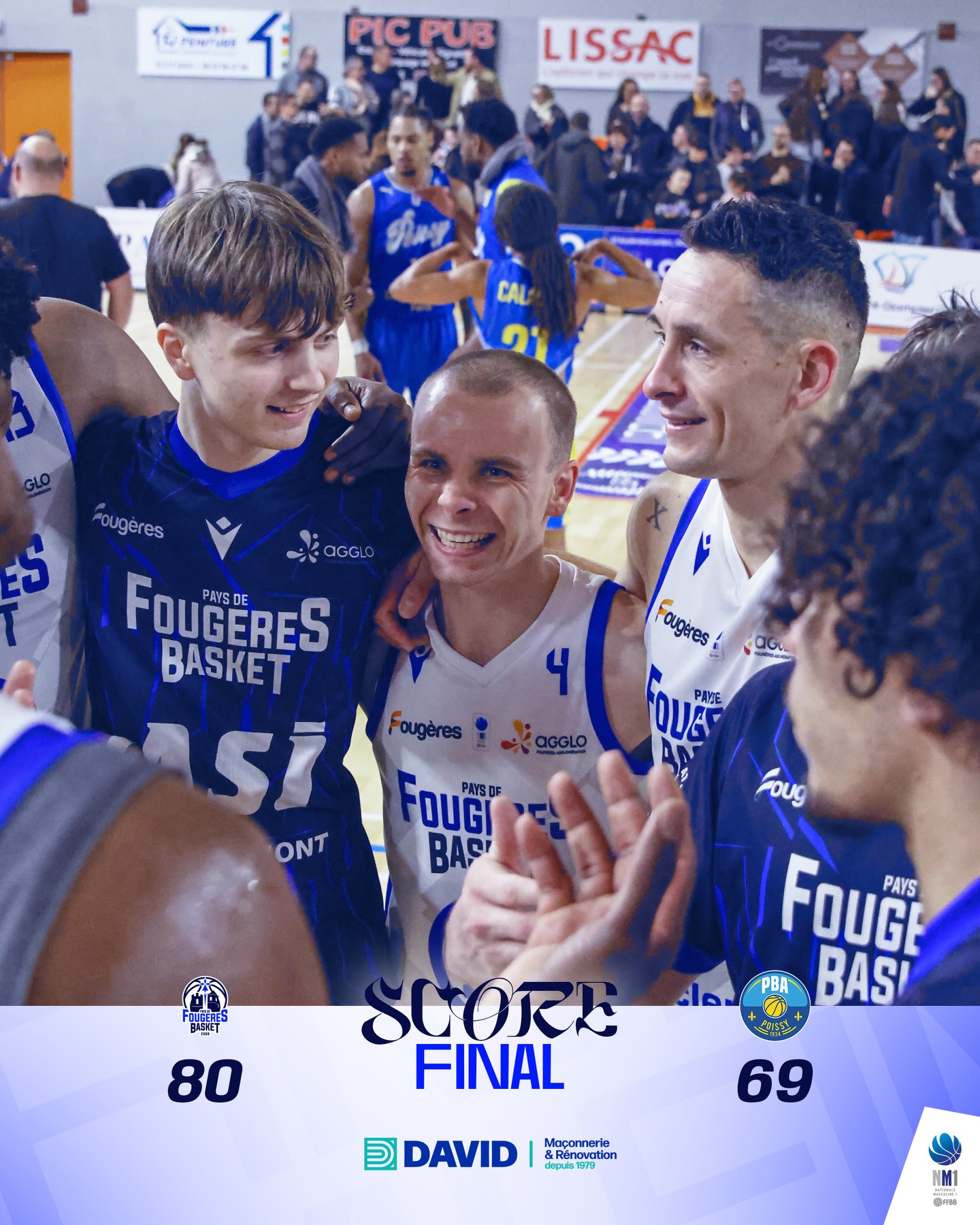 𝑺𝑪𝑶𝑹𝑬 𝑭𝑰𝑵𝑨𝑳 🏀

Quelques tensions en début de 2ème mi-temps, il n’en fallait pas plus pour réveillé Justy Specker et pousser les Blues Brothers vers la victoire ! 💥🔥

On fini 2025 à la maison par une victoire, mais il restera un dernier match, un derby à Vitré vendredi soir ! ⚡️

👉🏼 Présenté par notre partenaire @david_.construction